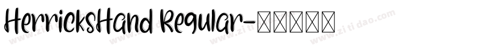 HerricksHand Regular字体转换